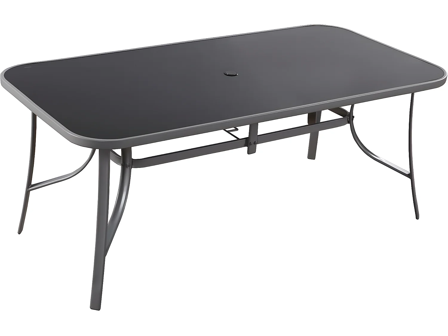 Salon de jardin "Cordoba XL 180" 8 places - Phoenix - Gris foncé