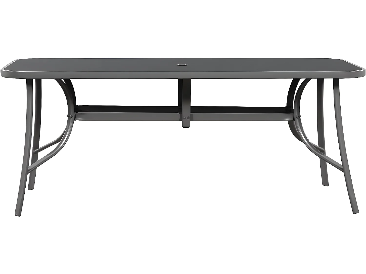 Salon de jardin "Cordoba XL 180" 8 places - Phoenix - Gris foncé