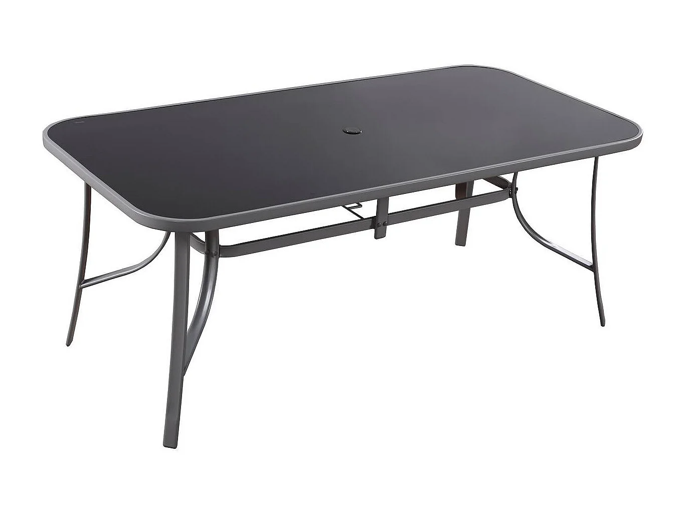 Tuinset 8 personen tuinmeubel set textileen "Cordoba XL 180" - Phoenix - Grijs Donkergrijs