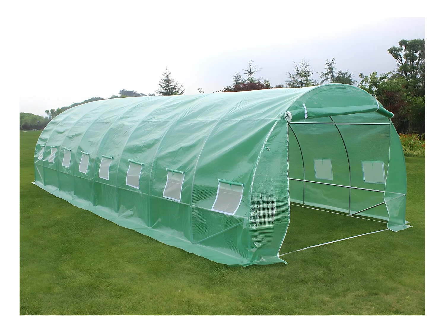 Serre tunnel de jardin Althea - 24M² - 8 X 3 X 2 M