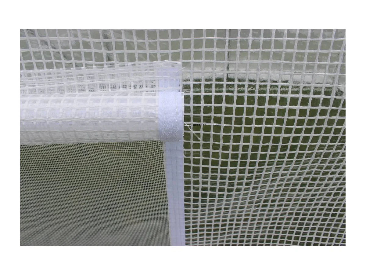 Tunnelgewächshaus für den Garten mit 1 Tür Schwingtür "Mimosa" -  180 g/m² - 24 m² - 8 x 3 x 2 m