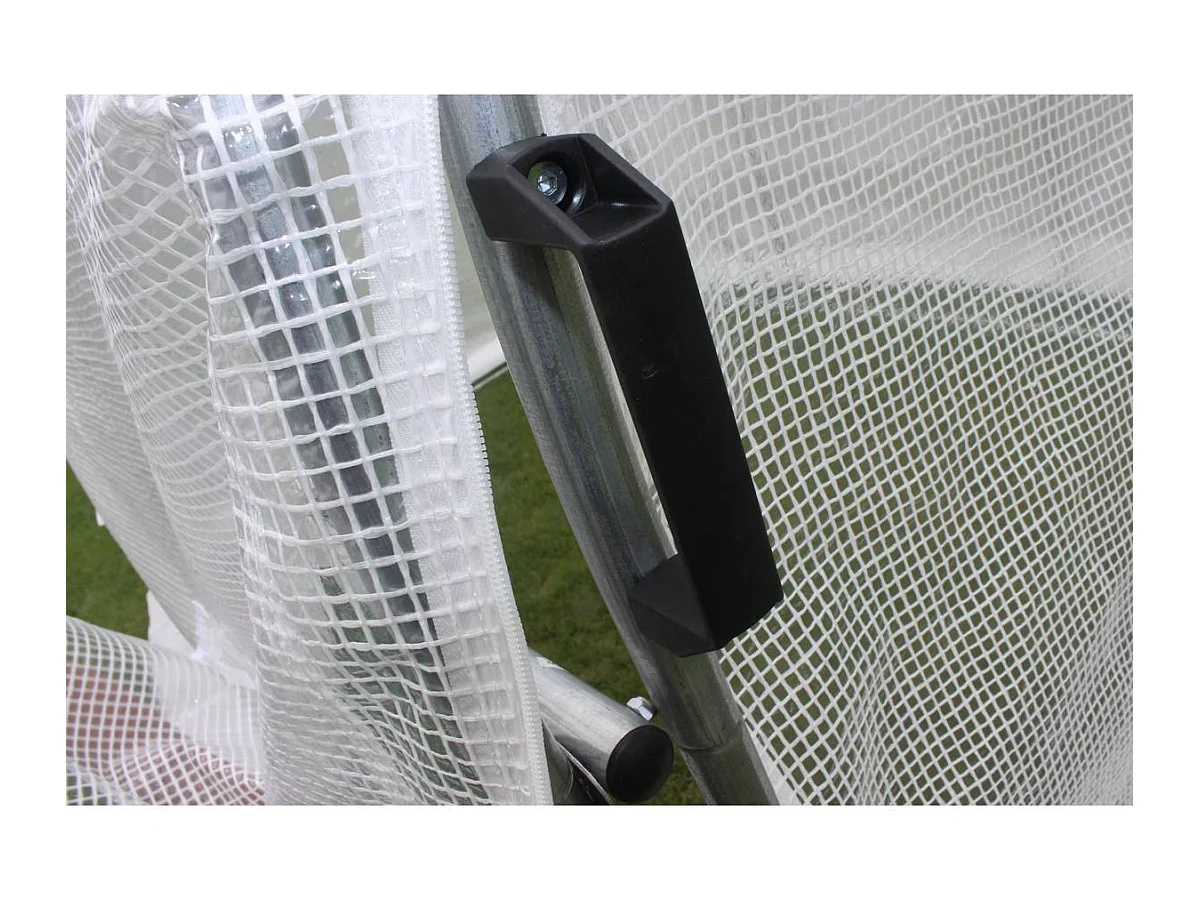 Tunnelgewächshaus für den Garten mit 1 Tür Schwingtür "Mimosa" -  180 g/m² - 24 m² - 8 x 3 x 2 m