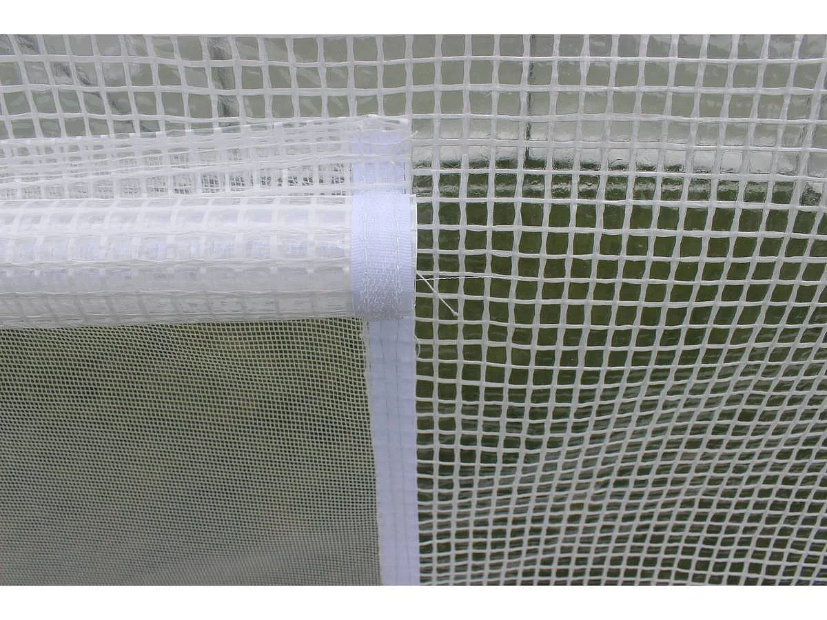 Tuintunnelkas met "Mimosa" deur - 180 g / m² - 24 m² - 8 x 3 x 2 m