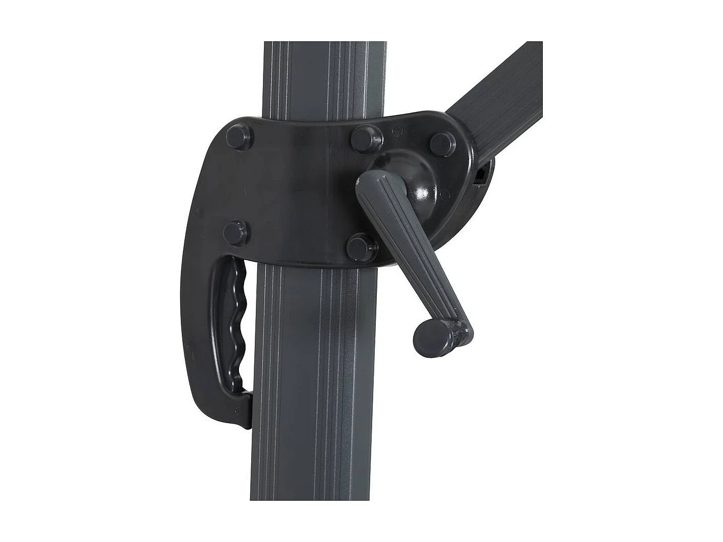 Ombrellone da giardino a sospensione "Sun 3 " - Quadrato - 3 x 3 - Ecru - Base inclusa