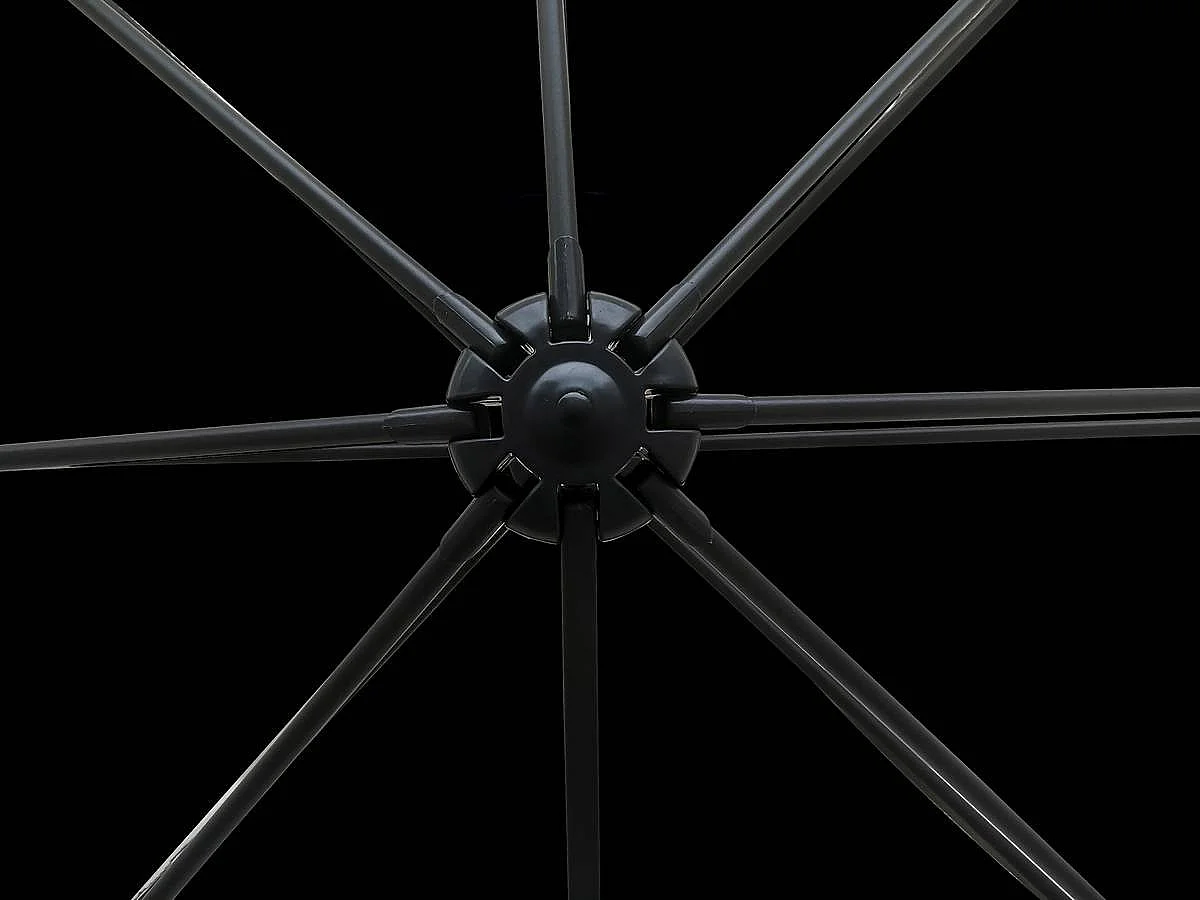 Parasol ogrodowy "Soleil" z boczną nogą - Kwadratowy - 2.5 x 2.5 m - Czarny + pokrowiec zabezpieczający