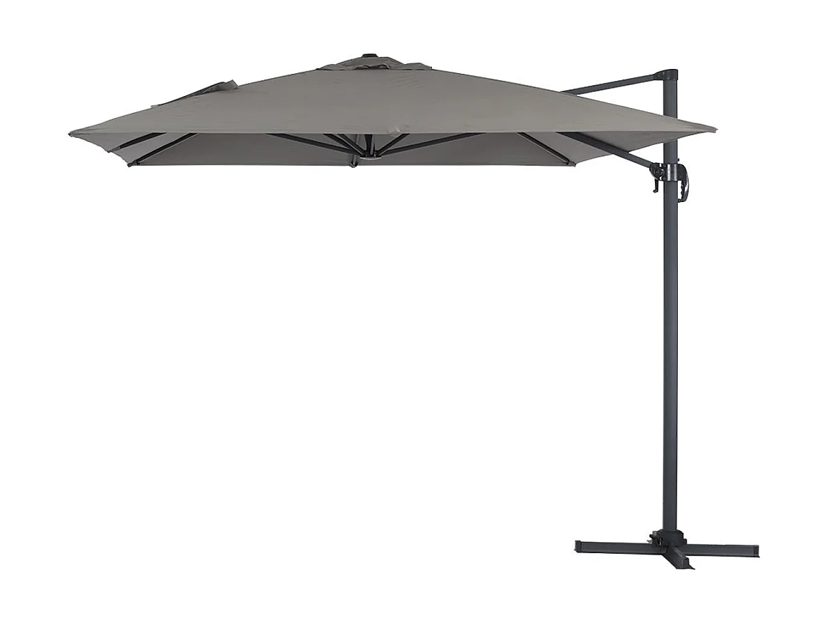 Parasol déporté "Sun 4" - 3 x 4 m - Gris