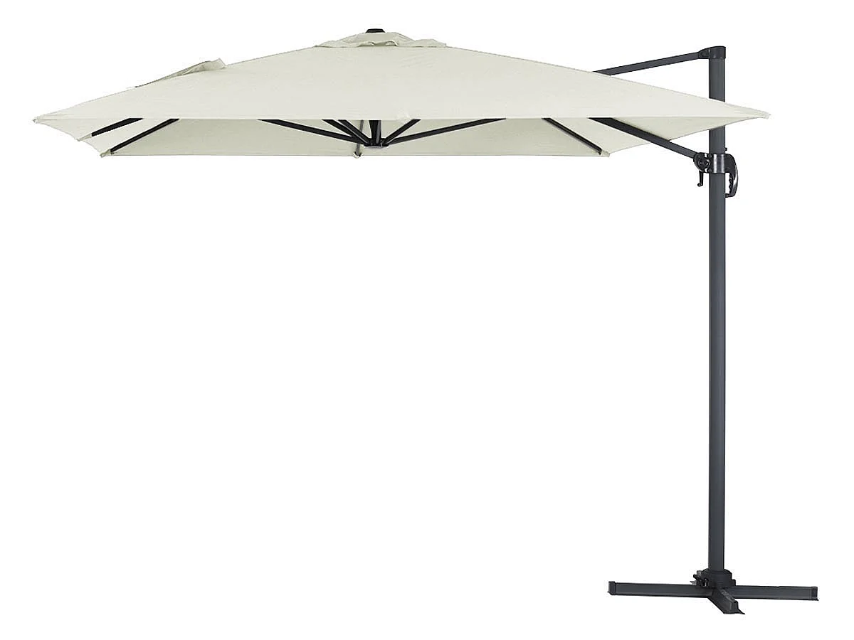 Parasol ogrodowy "Sun 4" - Z aluminium - Prostokątny - 3 x 4 m - Ecru