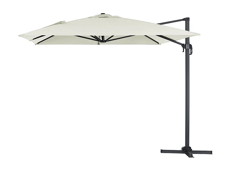 Parasol Lateral de jardín en aluminio - Sun 4- Rectangular- 3 x 4 m - Crudo