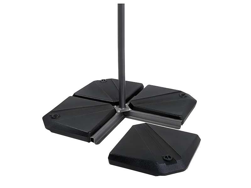 4 dalles à lester pour parasol 49 x 49 x 8.7 cm - 100 KG