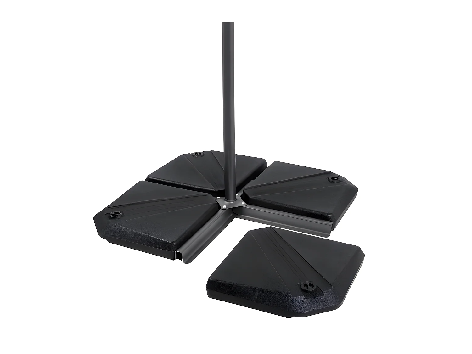 4 dalles à lester pour parasol 49 x 49 x 8.7 cm - 100 KG