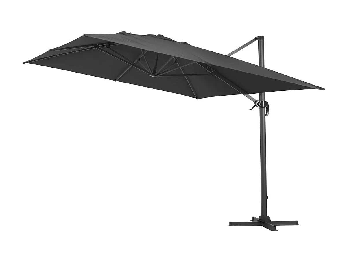 Ampelschirm "Sun 4" - 3 x 4 m - Schwarz