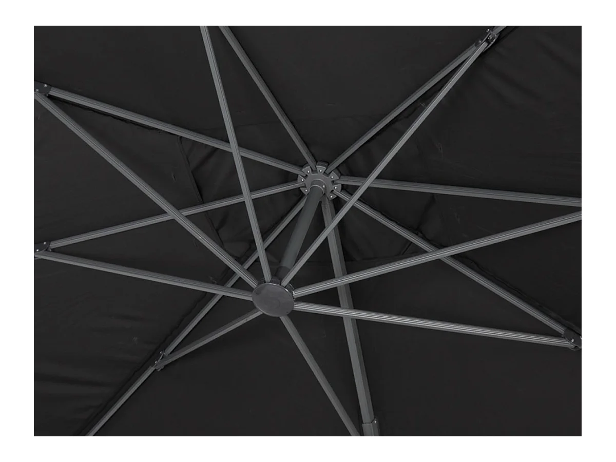 Ampelschirm "Sun 4" - 3 x 4 m - Schwarz