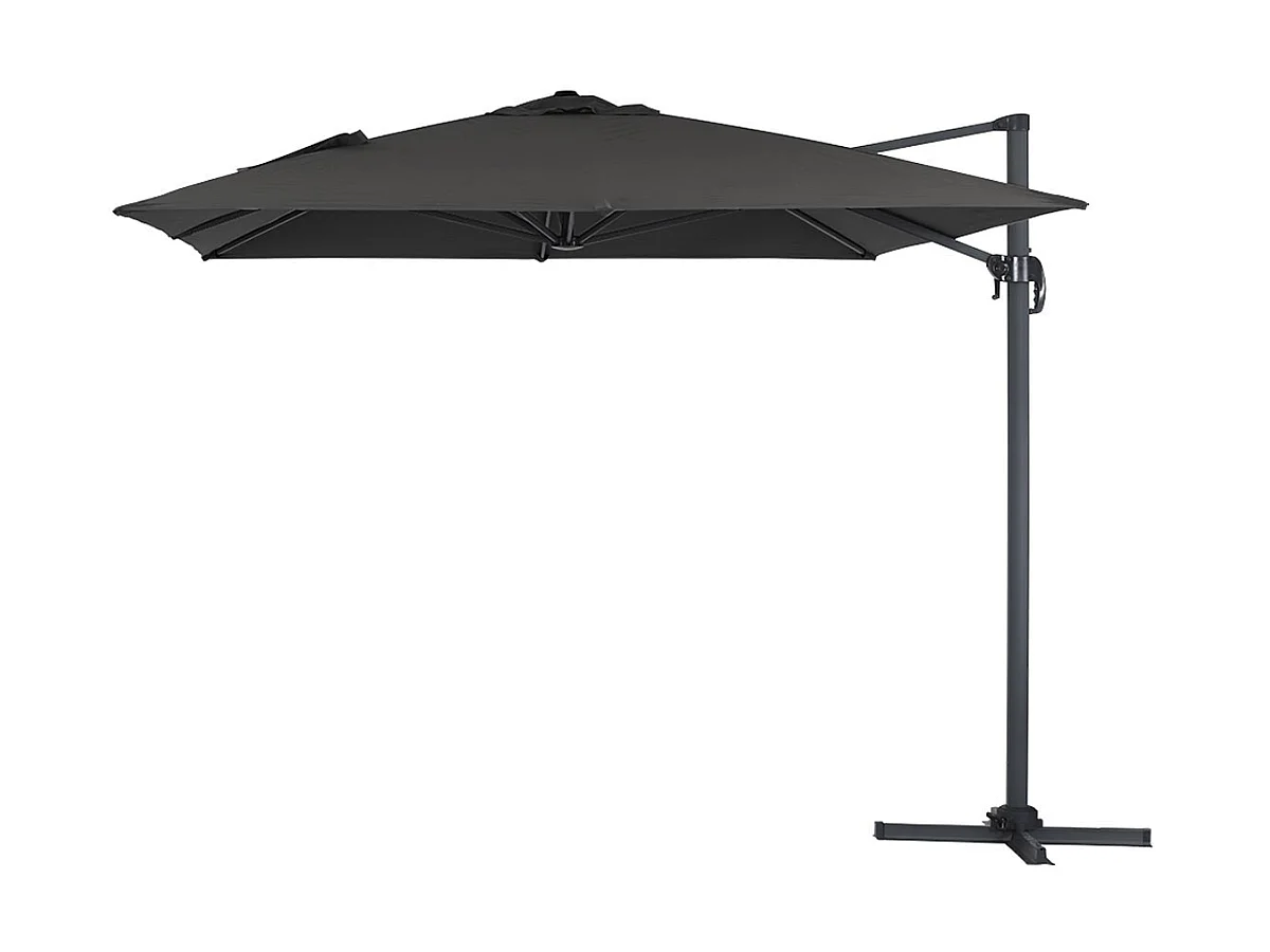 Parasol déporté "Sun 4" - 3 x 4 m - Noir