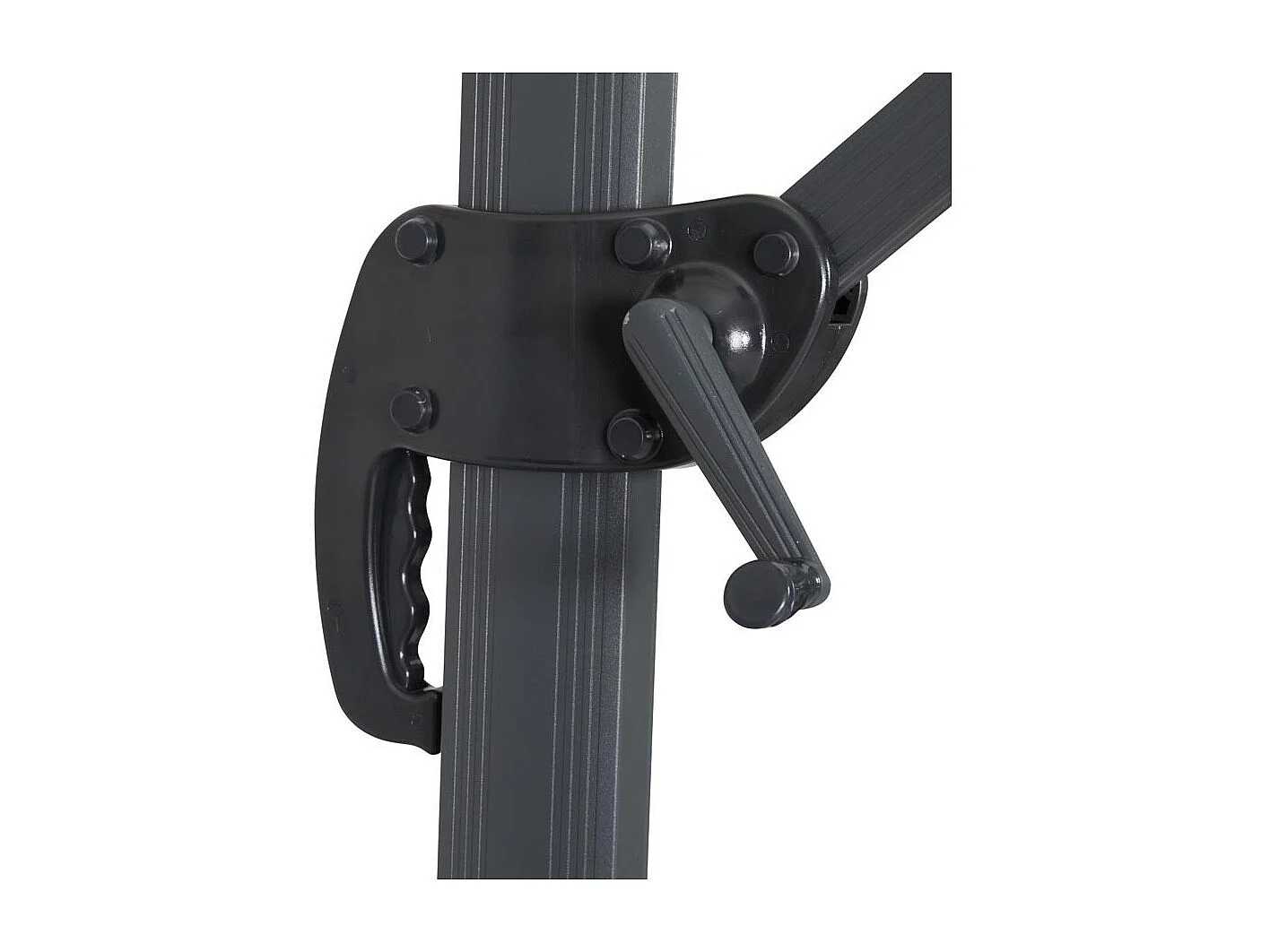 Ombrelone de jardim lateral Alumínio "Sun 4" - Retangular - 3 x 4 m - Preto