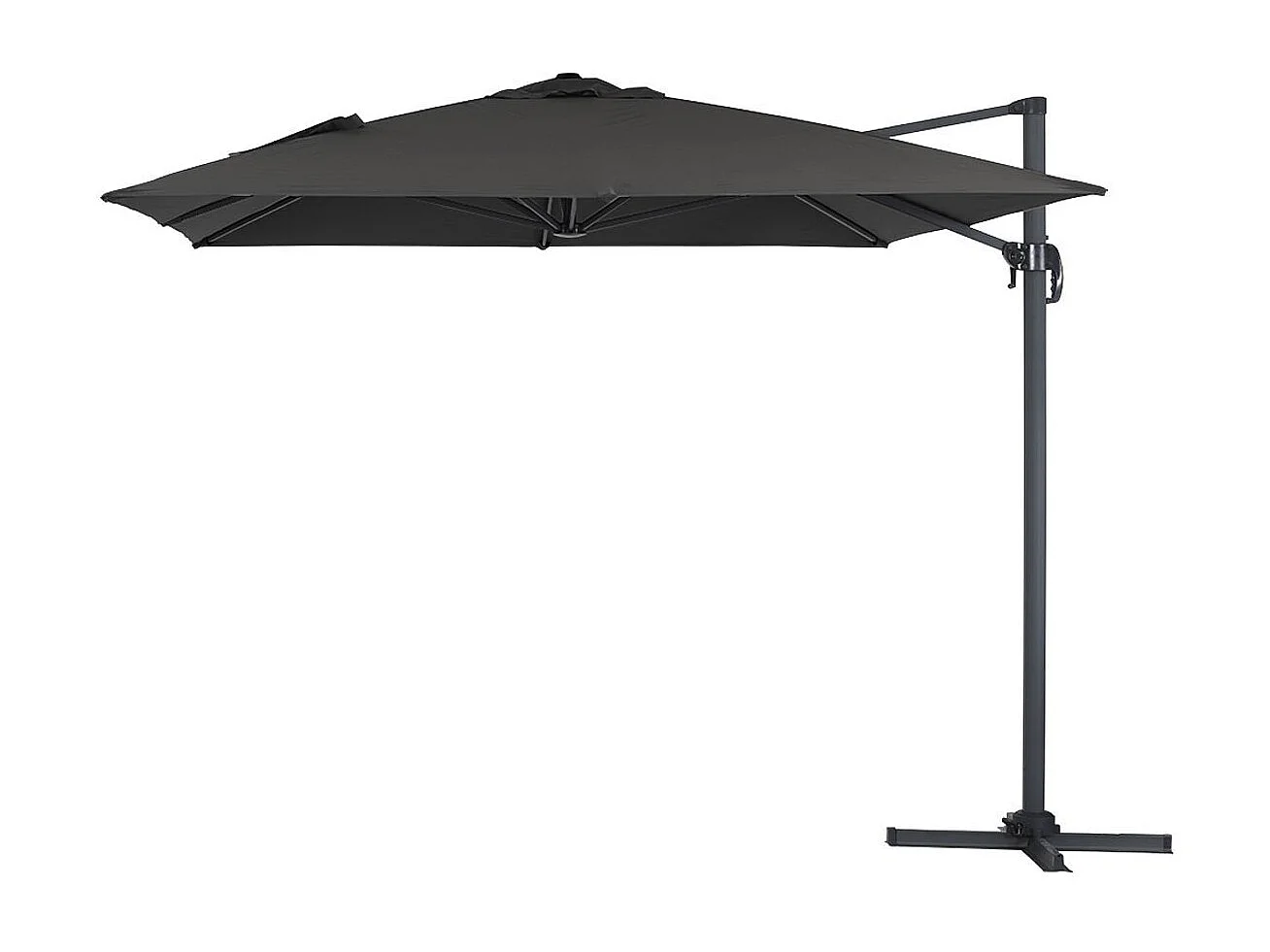 Parasol Lateral de jardín en aluminio - Sun 4- Rectangular- 3 x 4 m - Negro