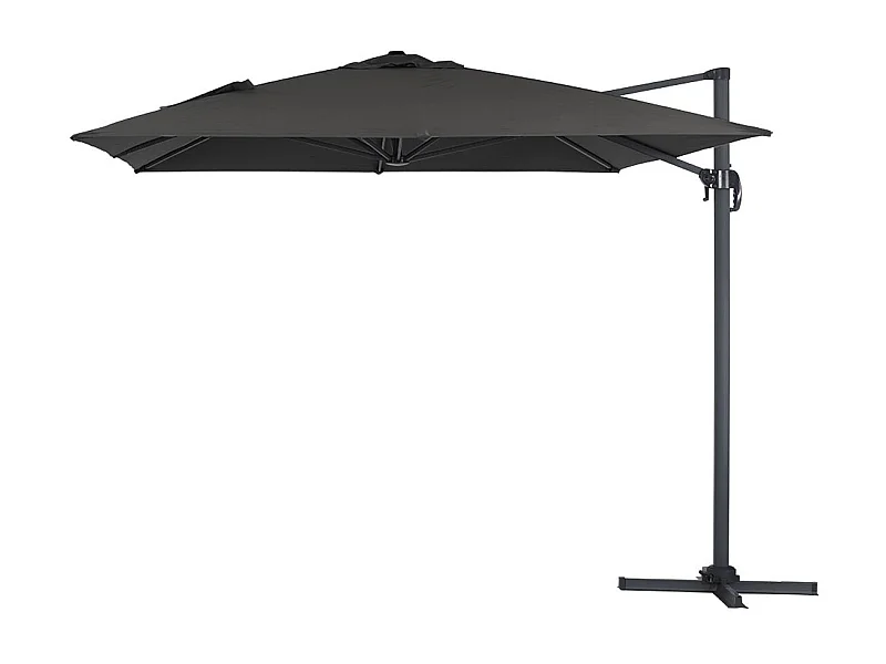 Parasol Lateral de jardín en aluminio - Sun 4- Rectangular- 3 x 4 m - Negro