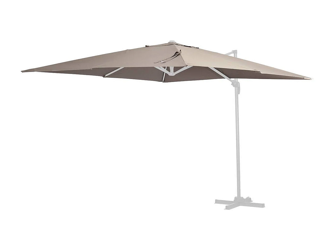 Tela de recambio para el parasol "Sun 4" - 3 x 4 m - Topo