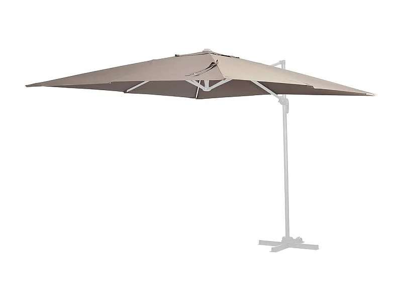 Toile pour parasol jardin déporté "Sun 4" - 3 x 4 m - Taupe