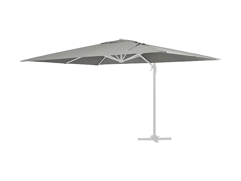 Ersatzabdeckung für den Sonnenschirm "Sun 4" - 3 x 4 m - Hellgrau