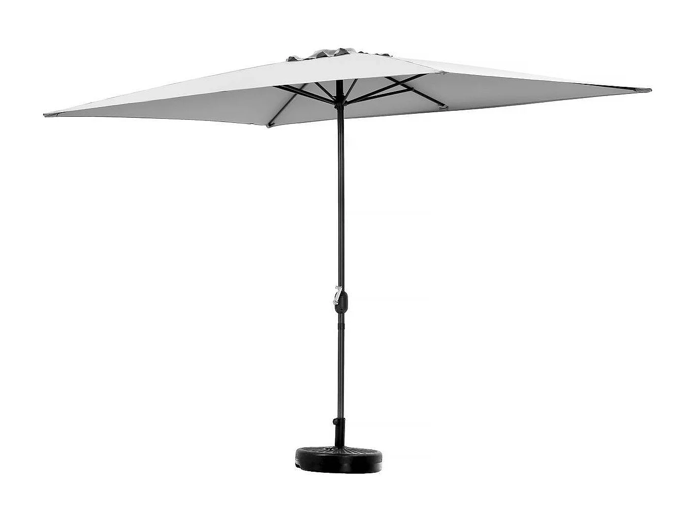 Parasol tuin tuinparasol "Sol 2" - Rechthoekig - 2 x 3 m - Grijs
