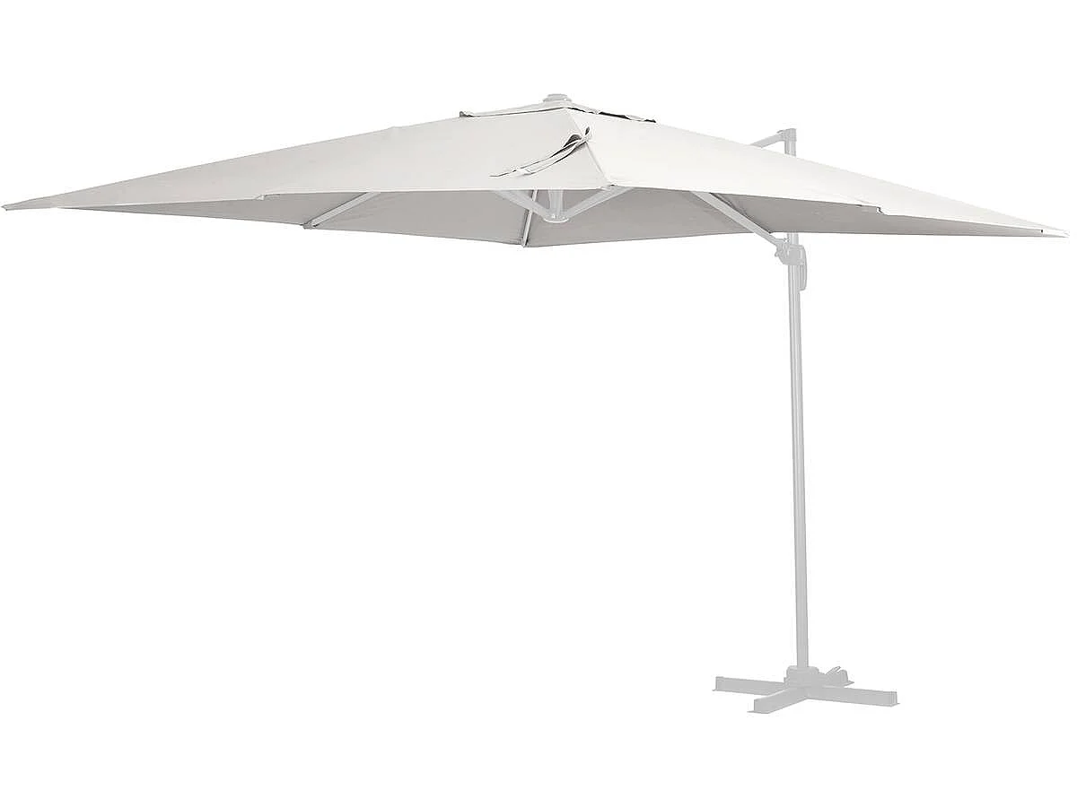 Toile parasol déporté "Sun 3" - 3 x 3 m - Ecru