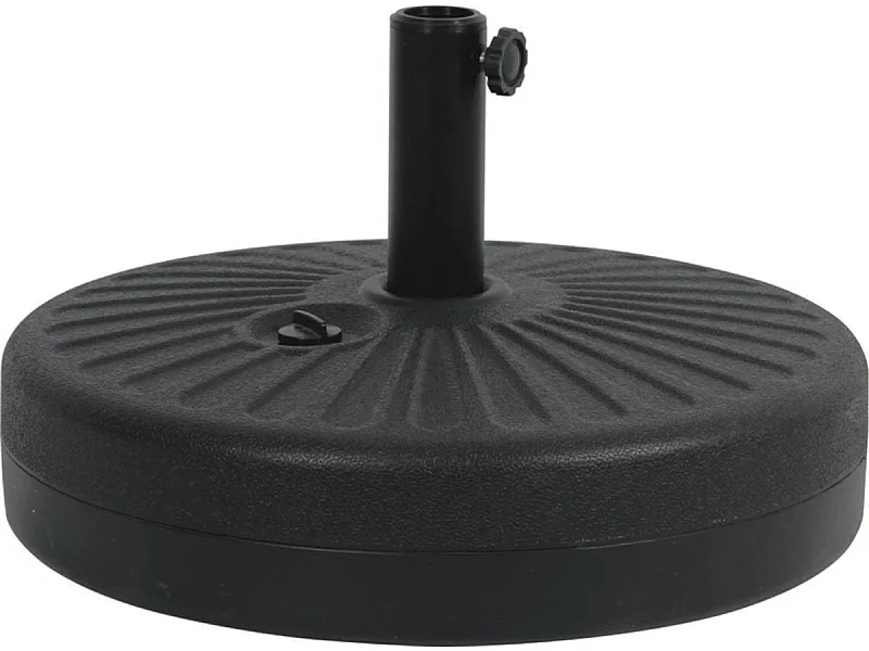 Dalle circulaire à lester pour parasol de jardin - Noir