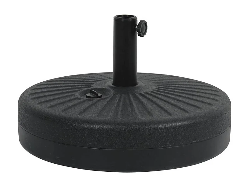 Dalle circulaire à lester pour parasol de jardin - Noir