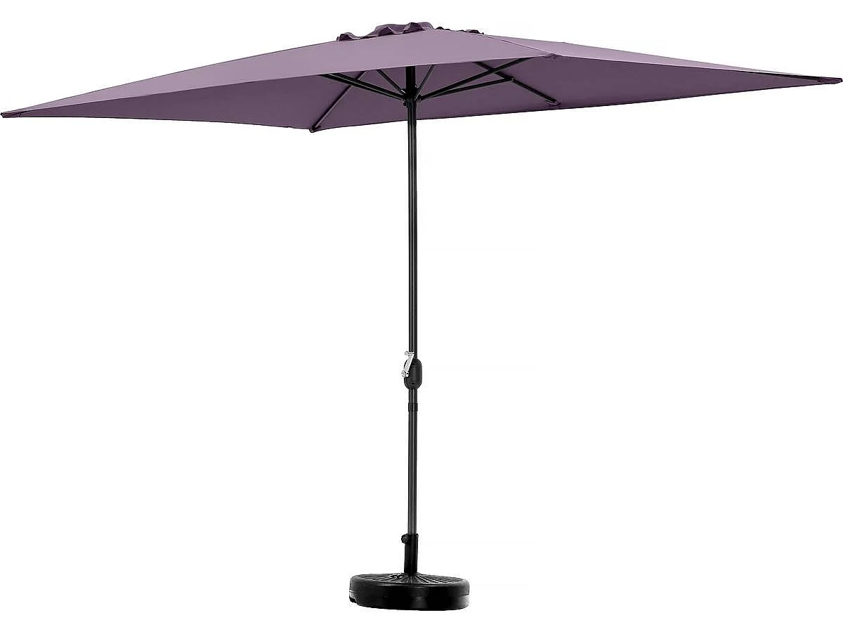 Parasol jardin "Sol 2" - Rectangle - 2 x 3 m - Violet