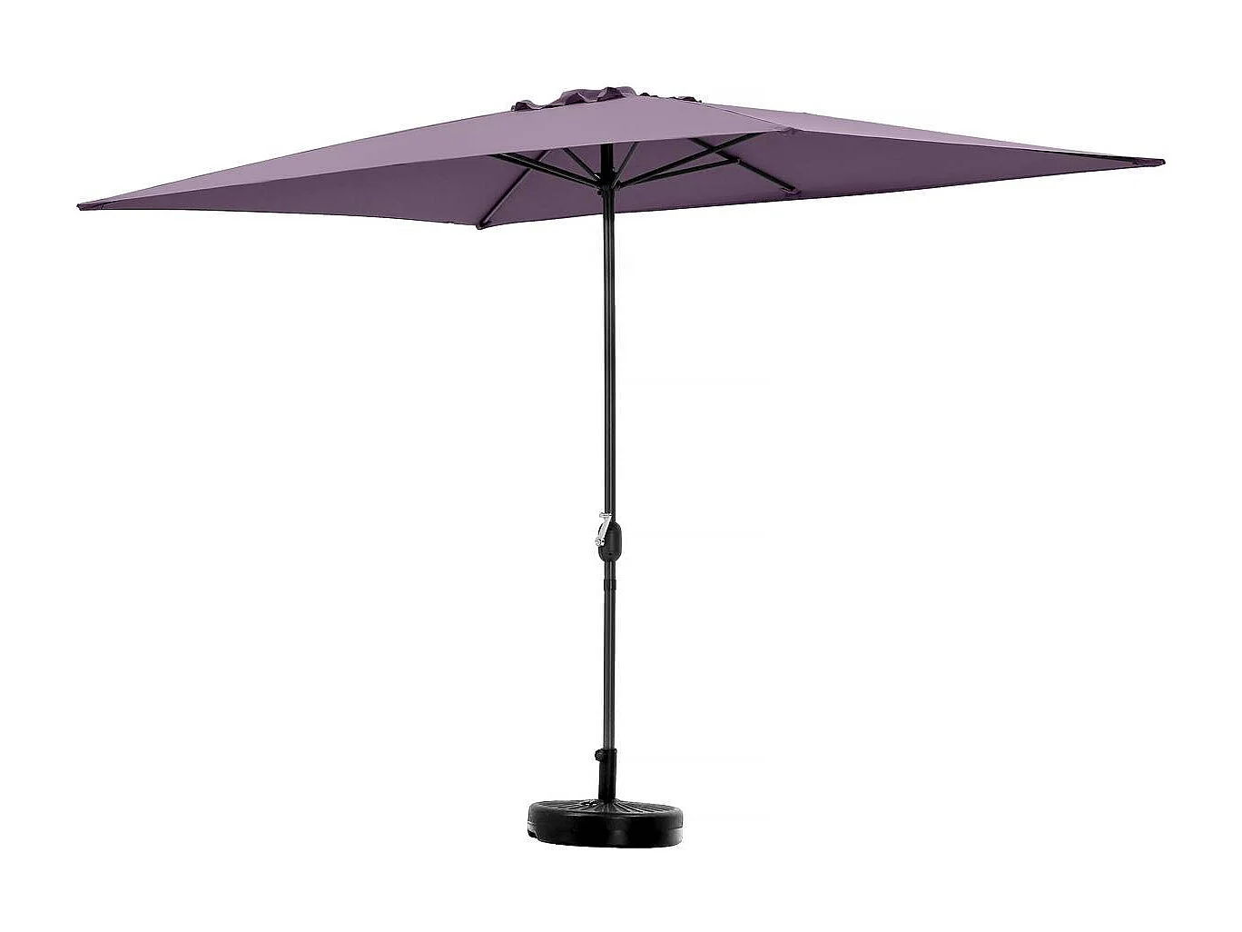 Parasol rectangulaire inclinable "Sol 2" - 2 x 3 m - Violet
