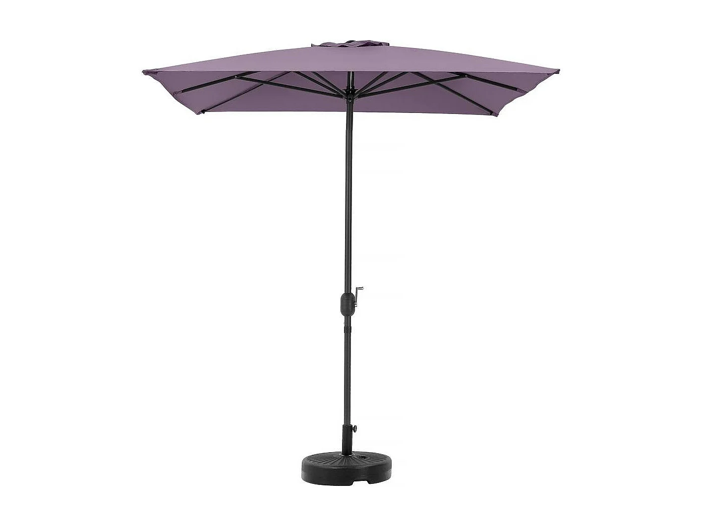 Parasol rectangulaire inclinable "Sol 2" - 2 x 3 m - Violet