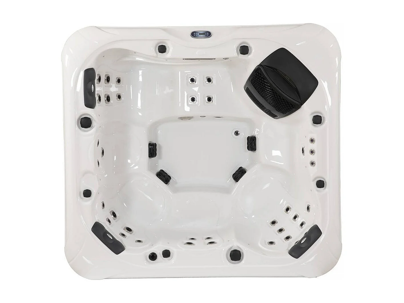 Spa LED "Bora-Bora" - 230 x 210 x 90 cm- 6 plazas - Tanque blanco - Sistema Balboa - Bluetooth integrado