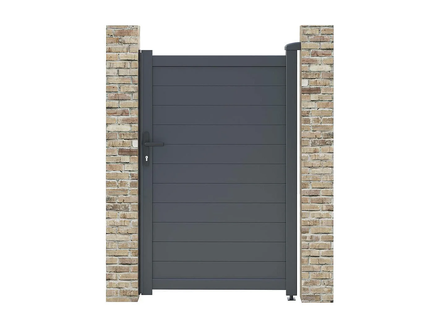 Furtka aluminiowa "Marc" - 101.2 x 155.9 cm - Szara