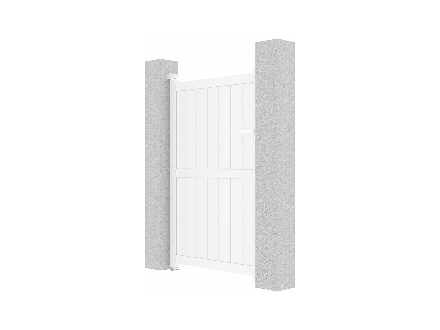 Portillon aluminium "Lola" - 101.2 x 155.9 cm - Blanc