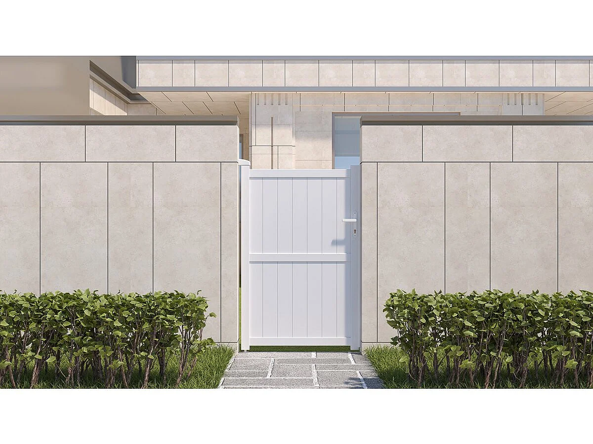Portillon aluminium "Lola" - 101.2 x 155.9 cm - Blanc