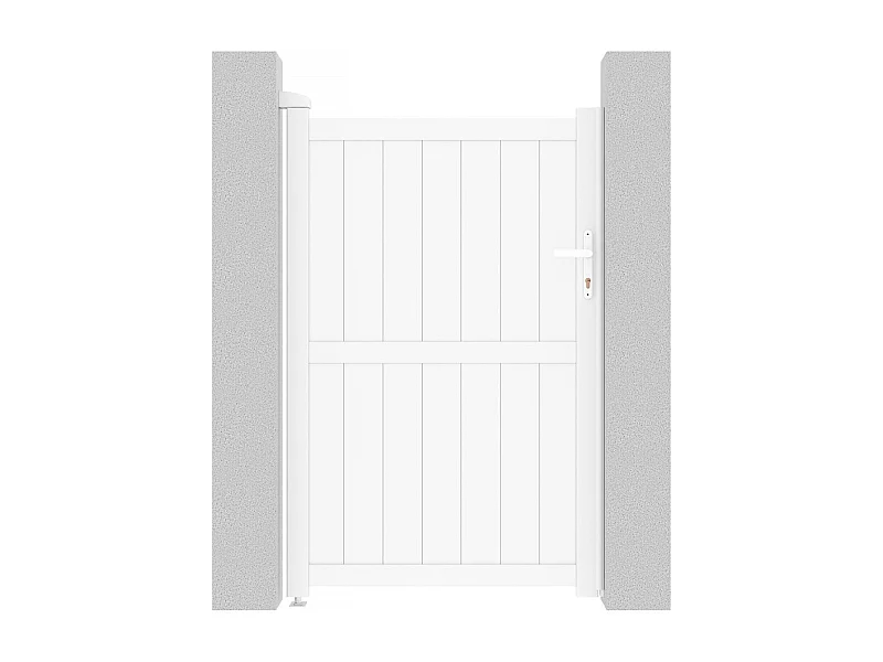 Portillon aluminium "Lola" - 101.2 x 155.9 cm - Blanc