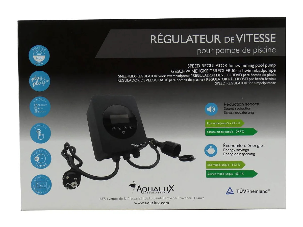 Régulateur de vitesse pour pompe jusqu'à 1.5 CV monophasée