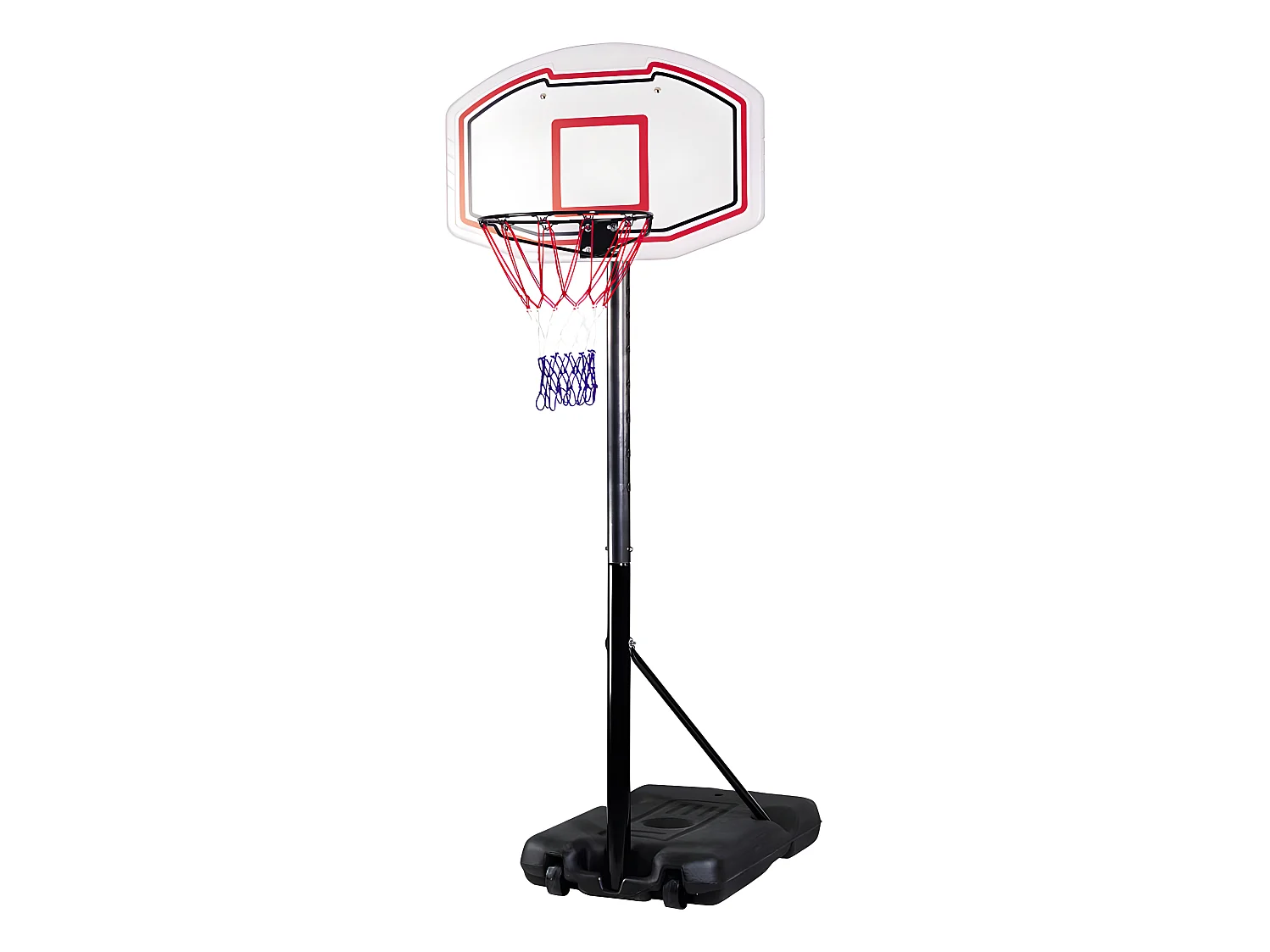 Panier de Basket Michael en plastique et vinyle, 90cm de hauteur et 60cm de longueur