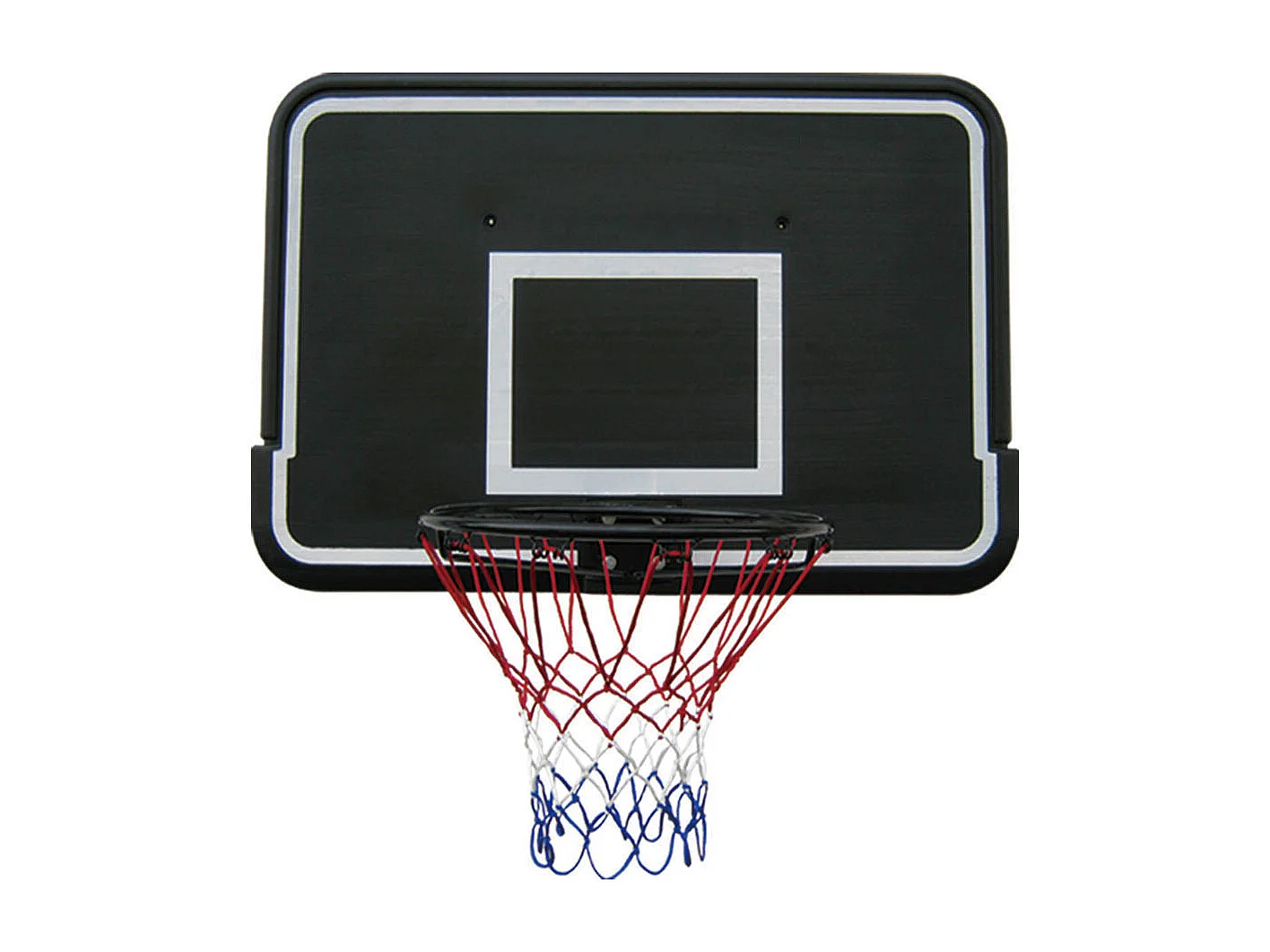 Tony Basketball-Board Schwarz aus Metall und Holz