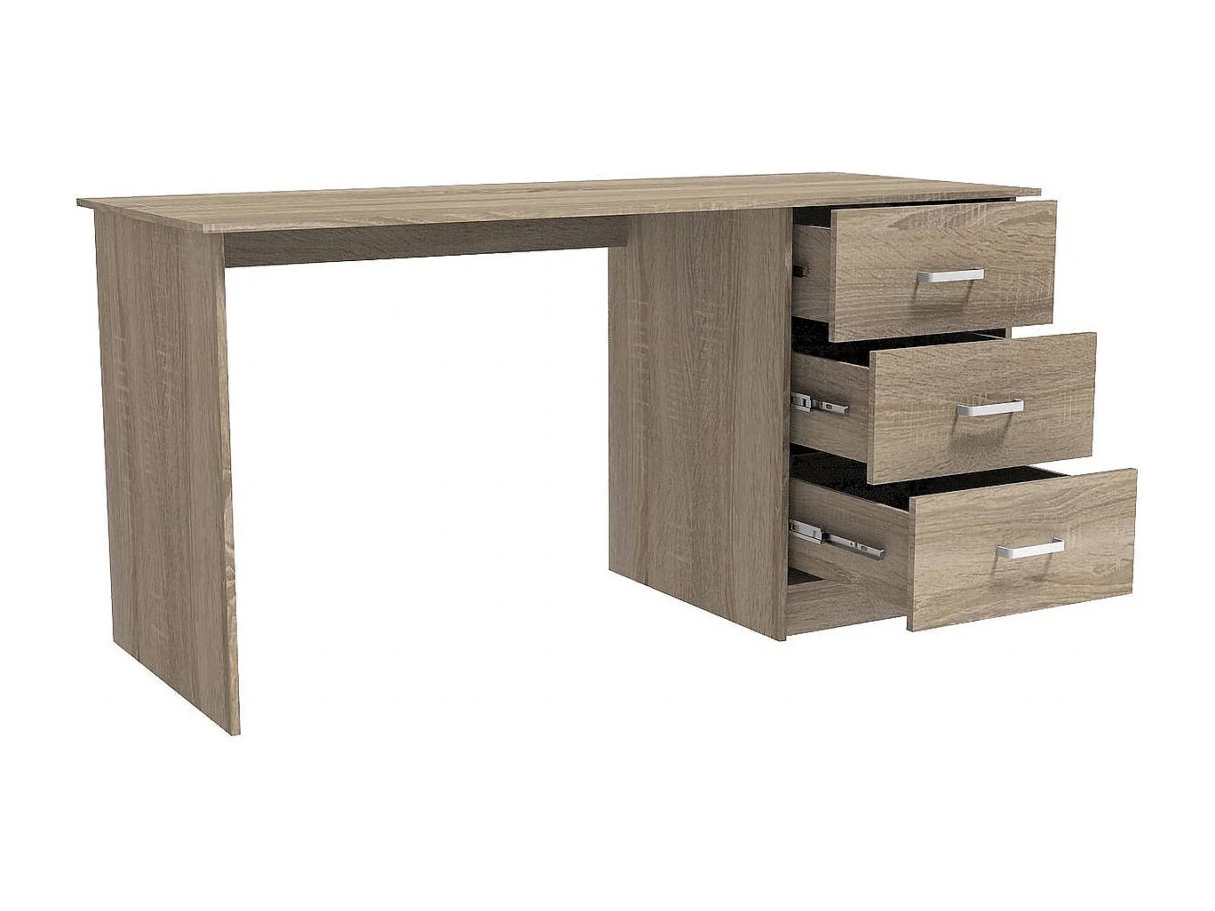 Bureau "Laury" - 121 x 55 x 74 cm - Chêne