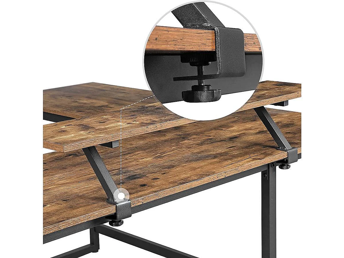 L-formet computerskrivebord