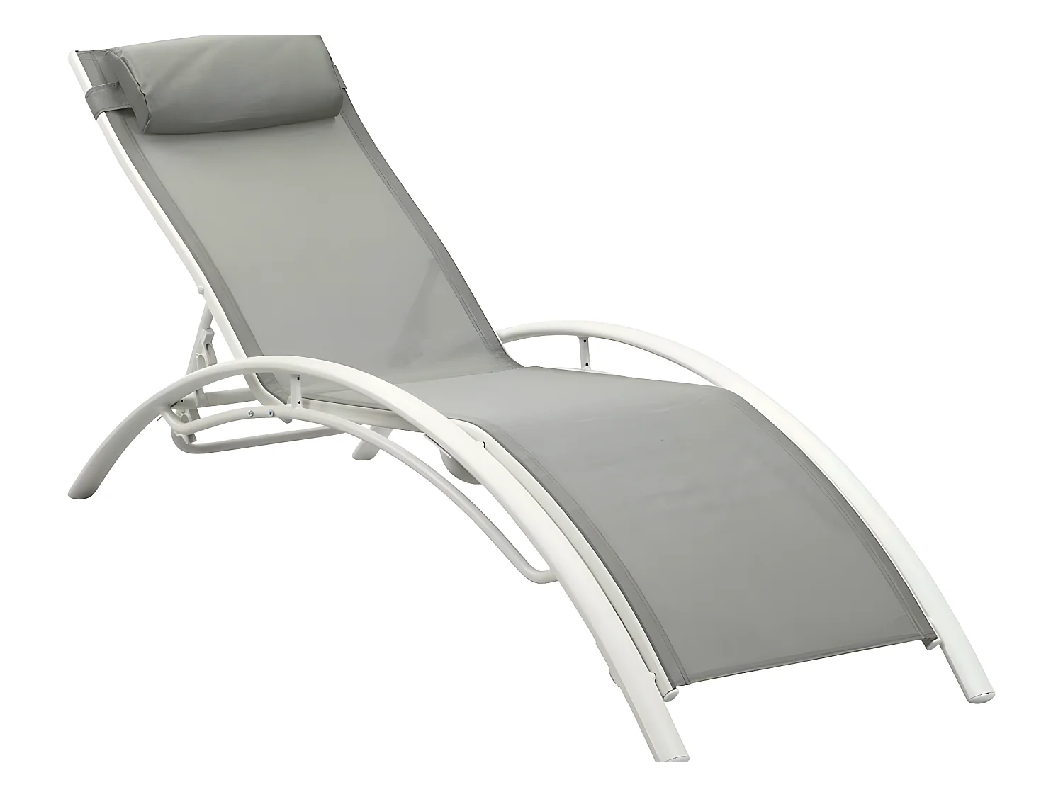 Bain de soleil en aluminium "Beauty" - Phoenix - Gris - Lot de 2