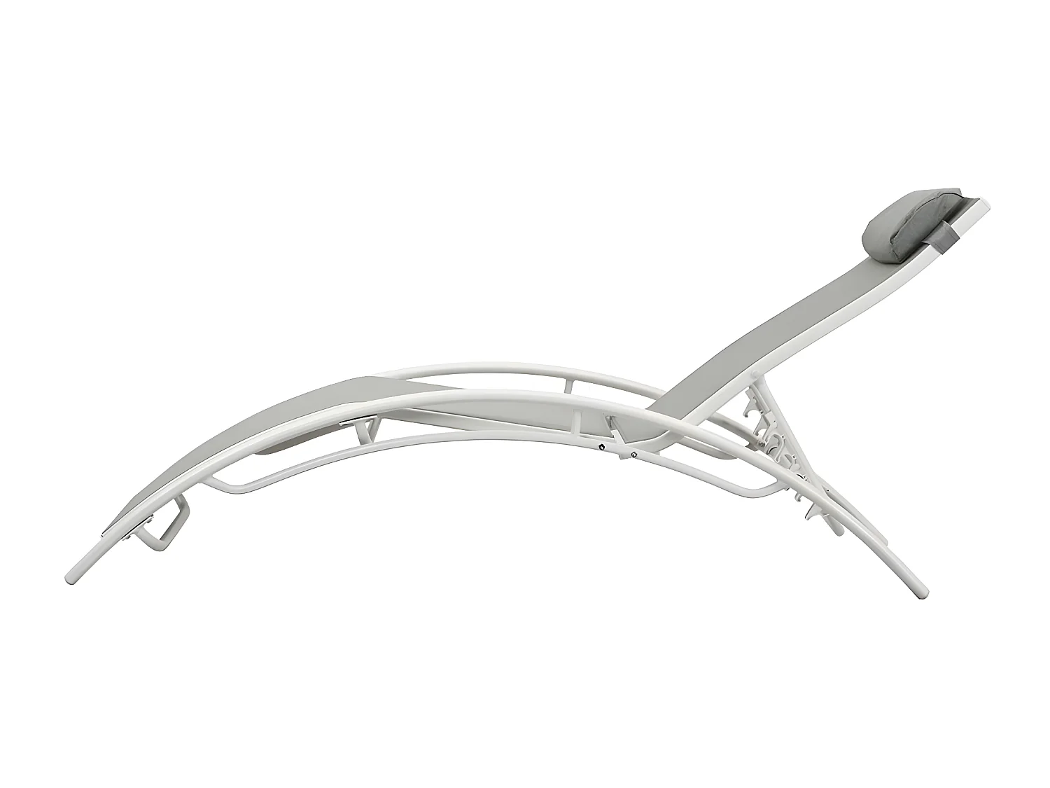 Bain de soleil en aluminium "Beauty" - Phoenix - Gris - Lot de 2