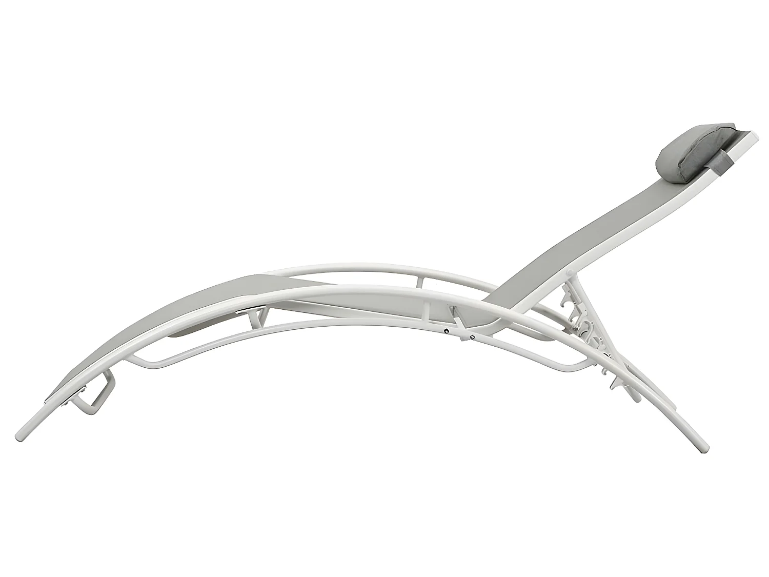 Bain de soleil en aluminium "Beauty" - Phoenix - Gris - Lot de 2