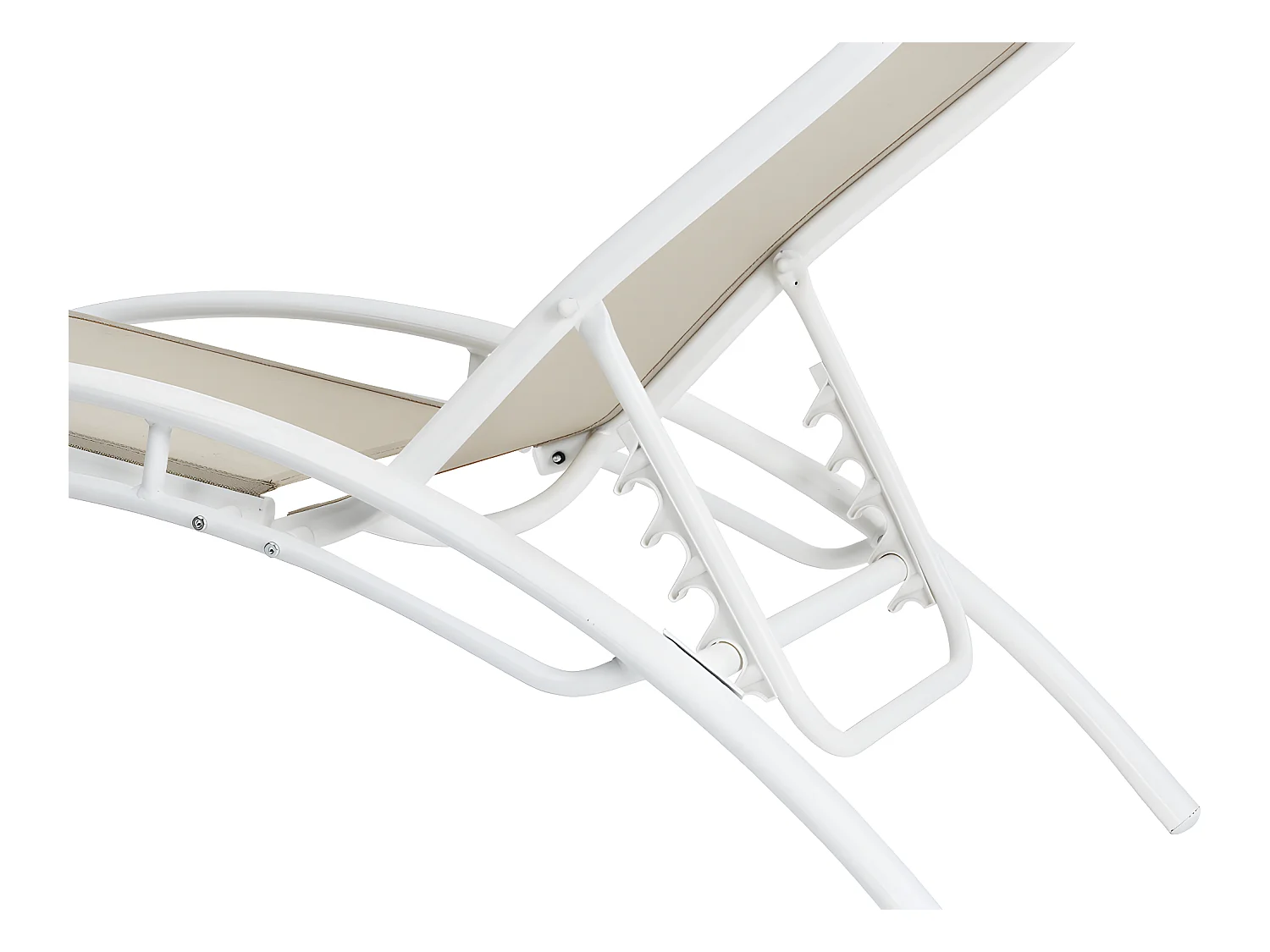 Bain de soleil en aluminium "Beauty" - Phoenix - Beige - Lot de 2