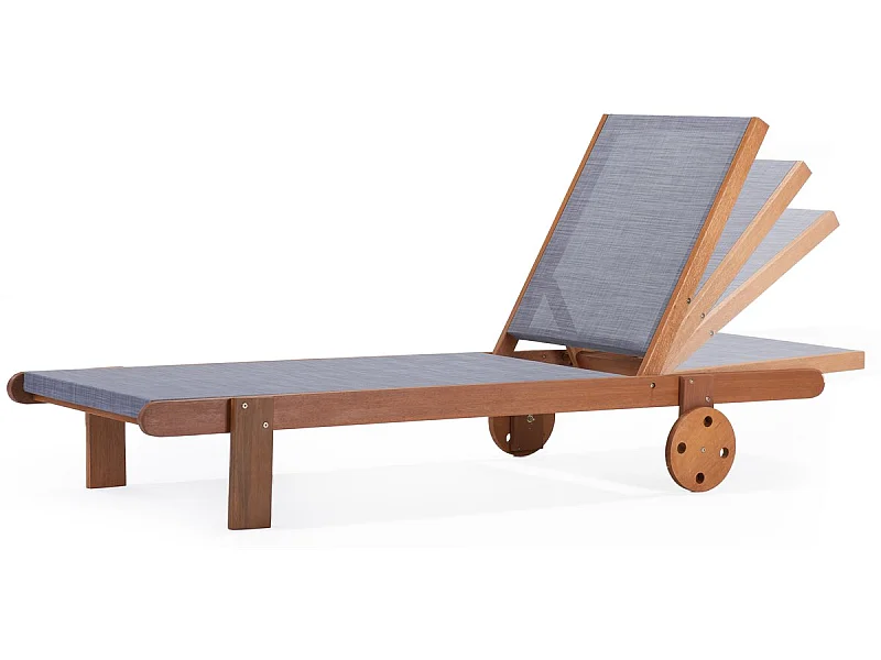 Espreguiçadeira de madeira "Saïgon" - Maple - Cinza - Lote de 4