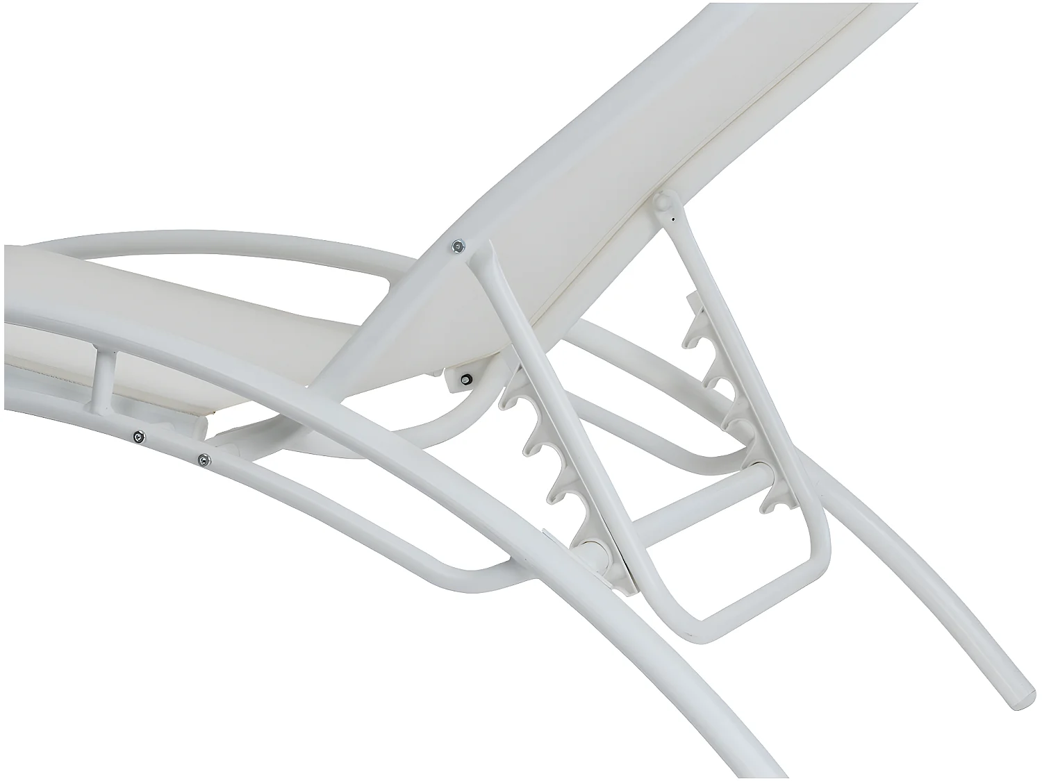 Bain de soleil en aluminium "Beauty" - Phoenix - Ecru - Lot de 2