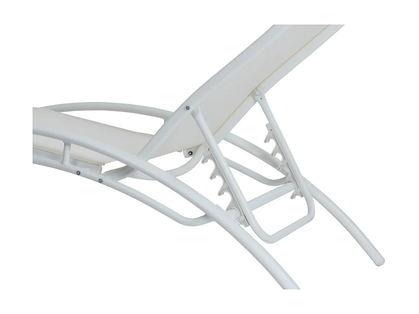 Bain de soleil en aluminium "Beauty" - Phoenix - Ecru - Lot de 2