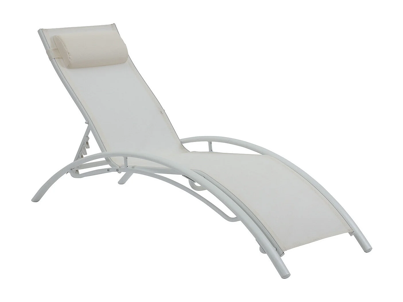 2 lettini in alluminio Beauty - PHOENIX - Ecru - set di 2