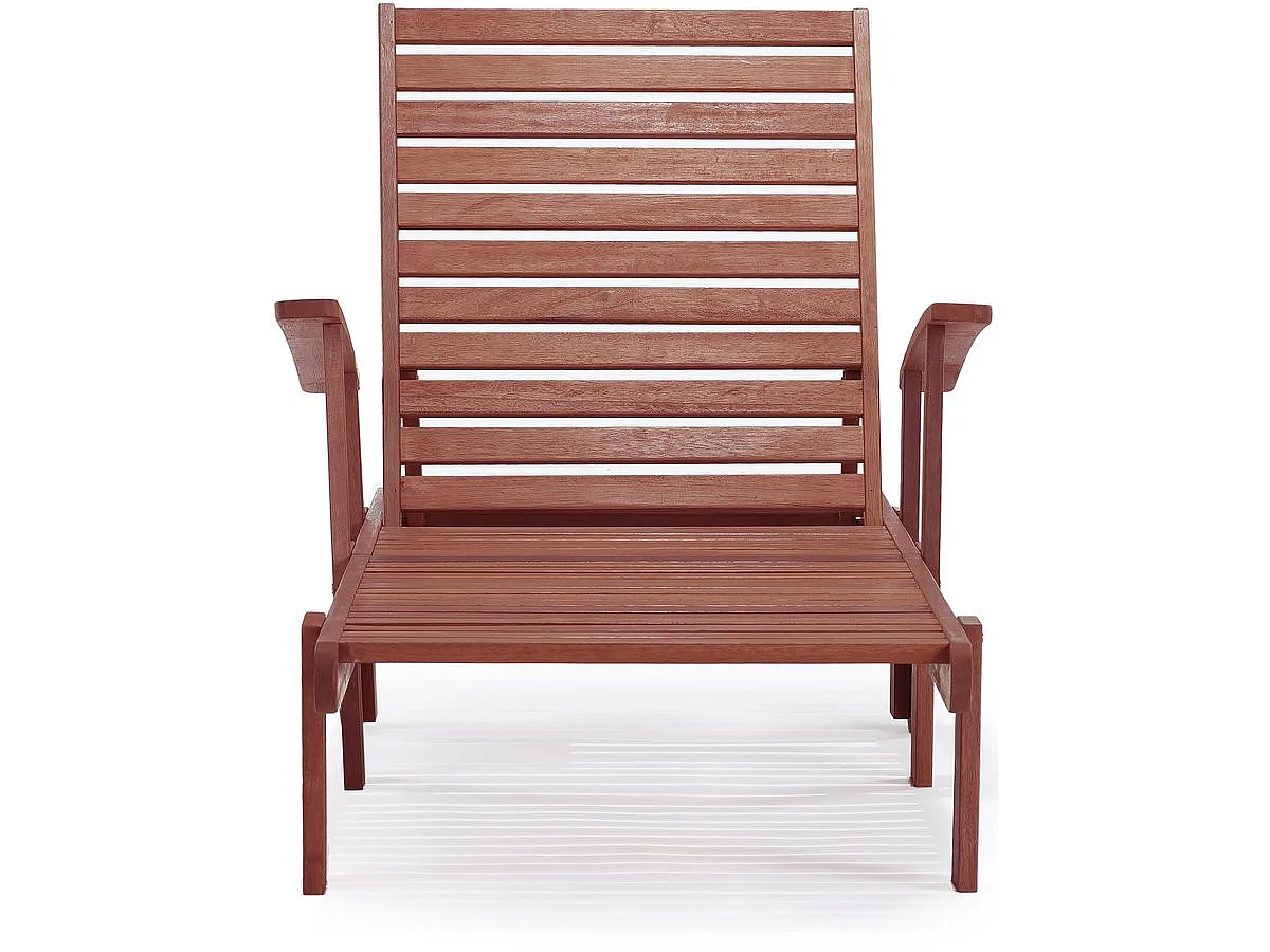 Set med 2 Hopfällbara Exotiska Träsolstolar "Tokyo" Mahogny - Mahognybrun - Koppla av i Stil!