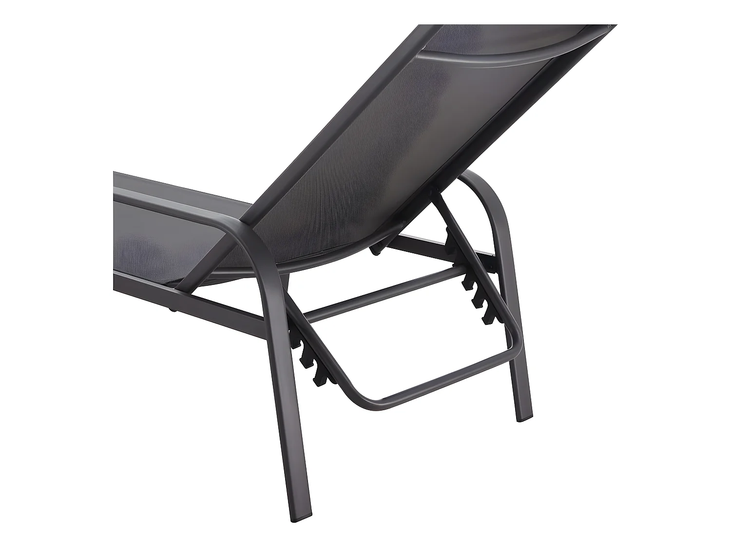 Juego de 2 tumbonas de metal "Farniente" - Gris